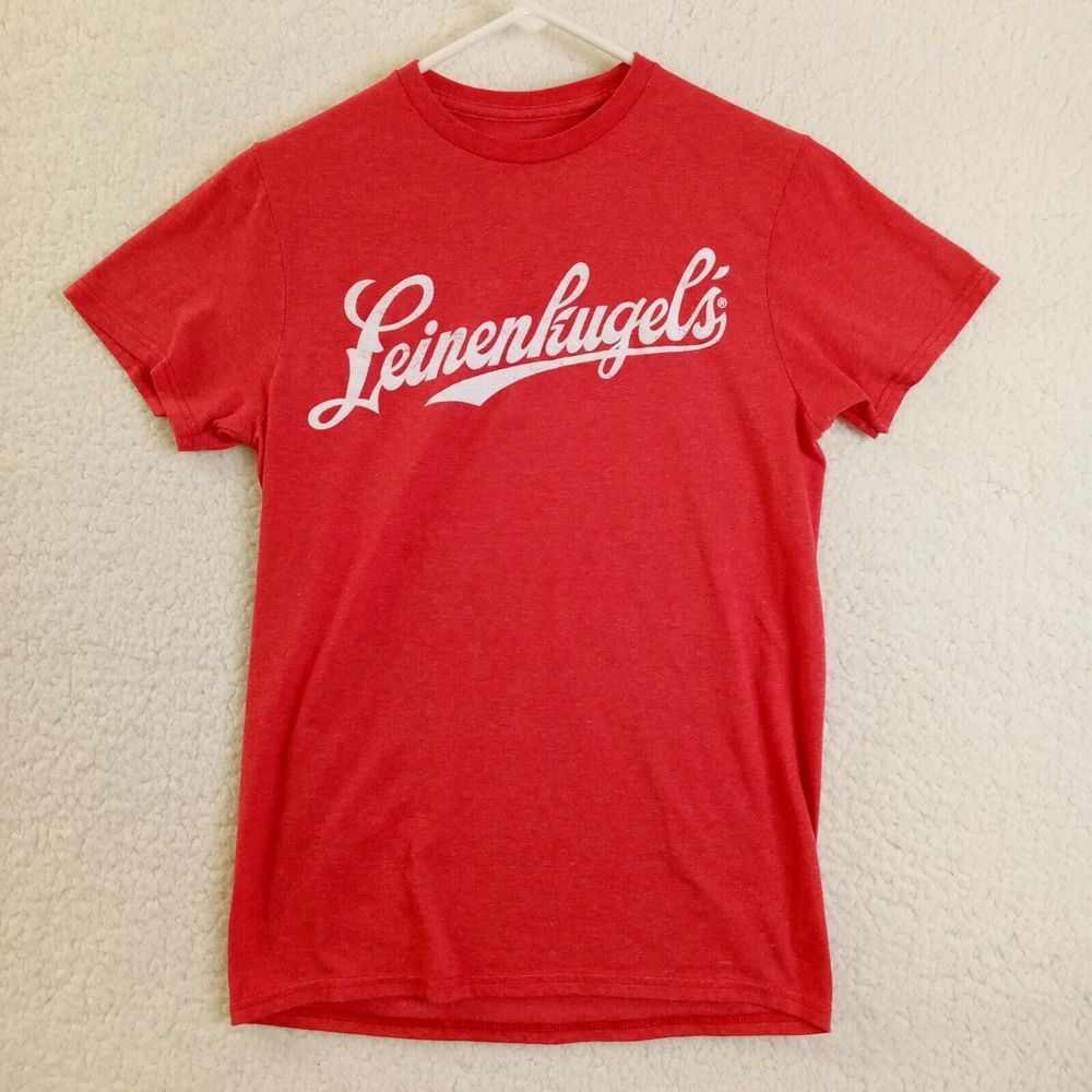Leinenkugel's Shirt‎ Mens Small Short Sleeve Red